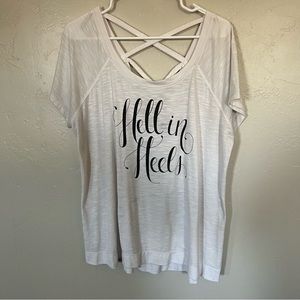 Torrid Hell In Hells White Shirt Size 2X